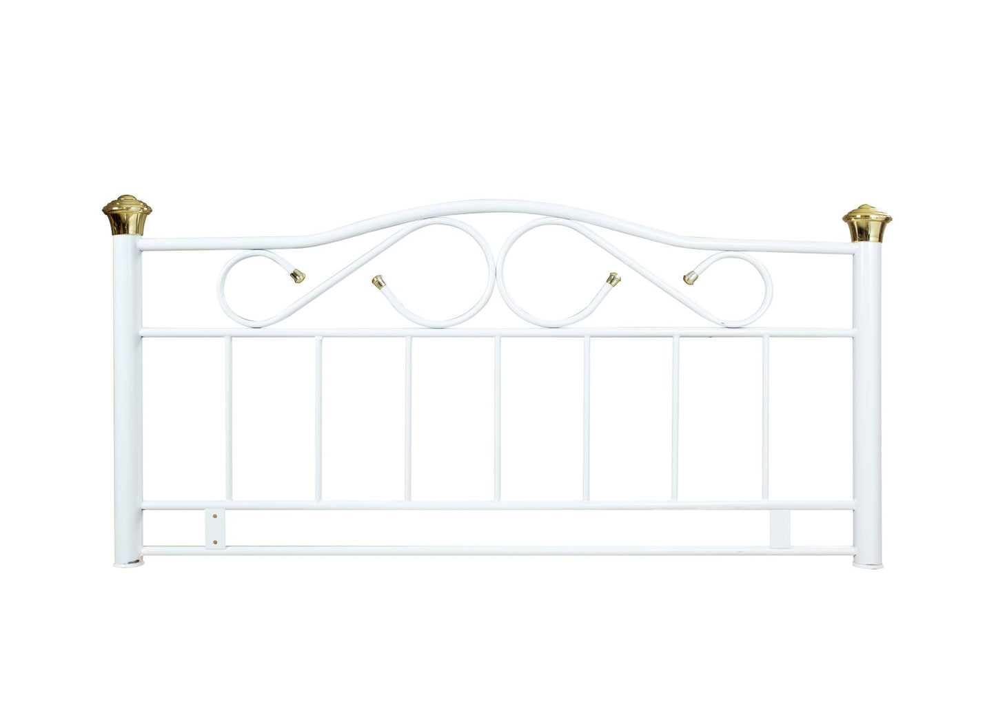 Lisa White Metal Headboard
