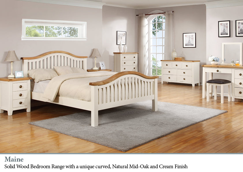 Maine Wooden Low End Bed