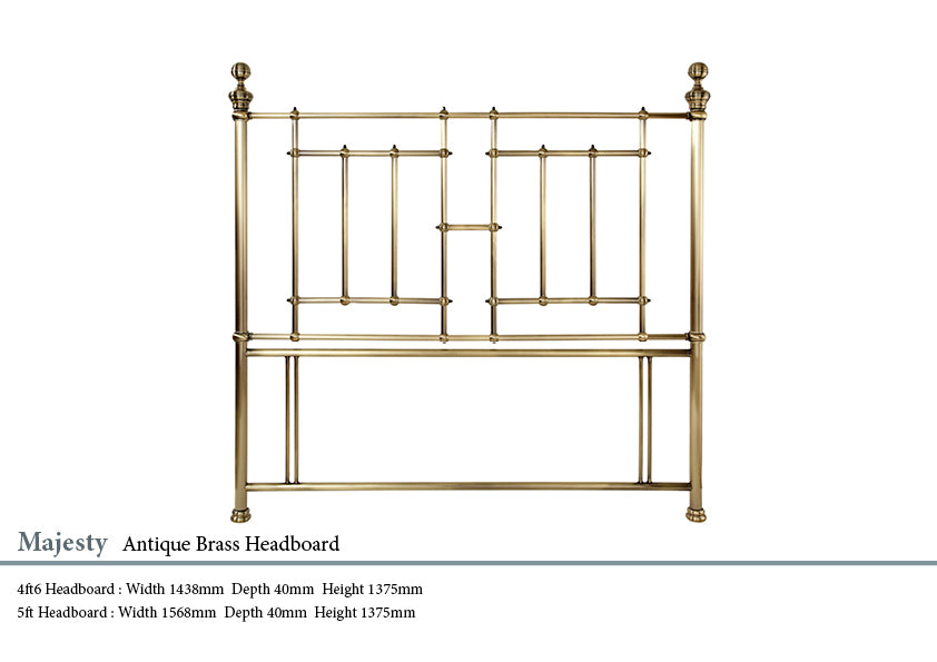 Majesty Metal Antique Finish Headboard