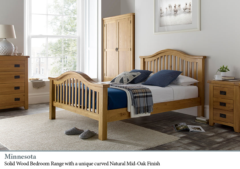 Minnesota Wooden High End Bed Frame