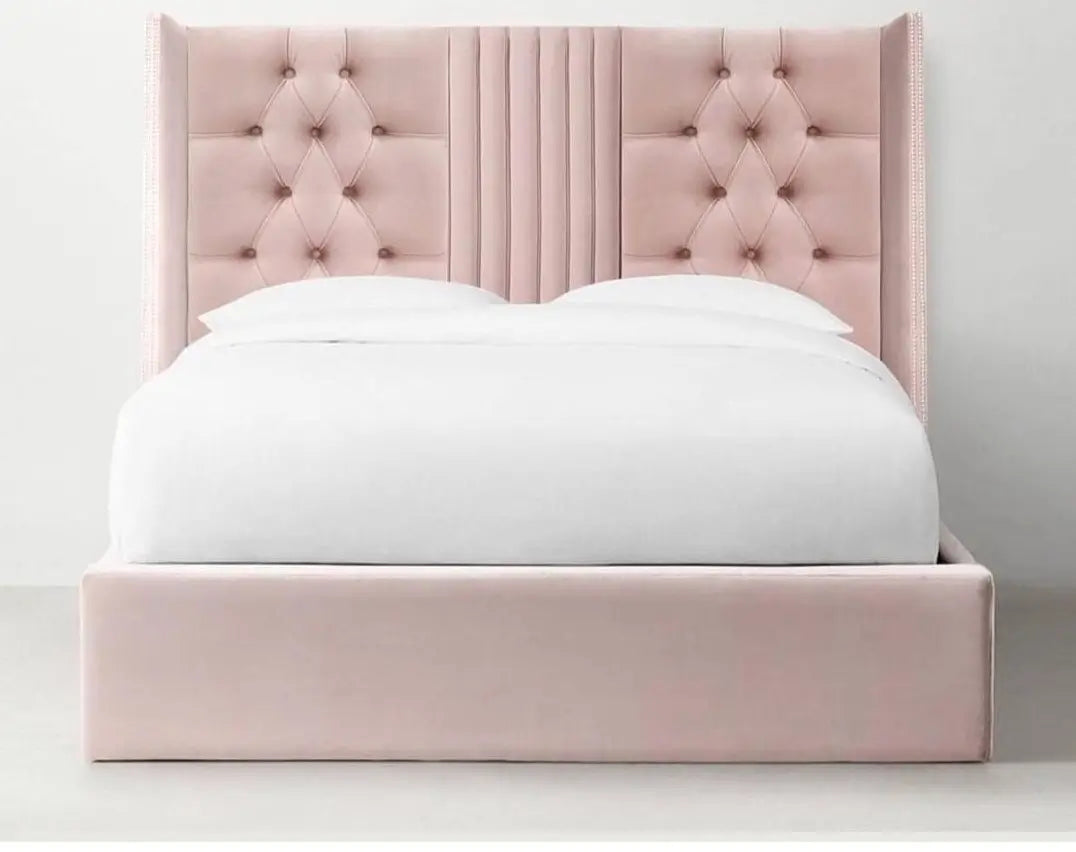 Symmetry Wingback Bed
