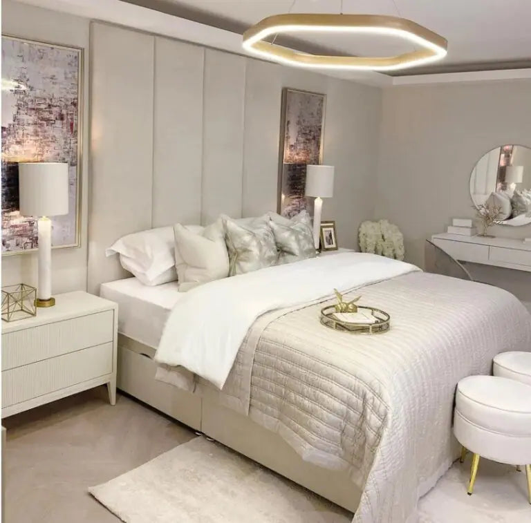 Padded Individual Upholstered Wall Panel Headboard