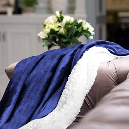 Imperial Rooms Sherpa Fleece Blanket Bed Throws