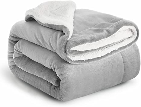 Imperial Rooms Sherpa Fleece Blanket Bed Throws