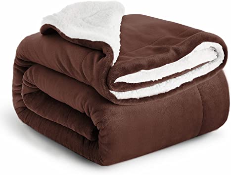 Imperial Rooms Sherpa Fleece Blanket Bed Throws