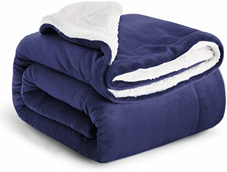 Imperial Rooms Sherpa Fleece Blanket Bed Throws