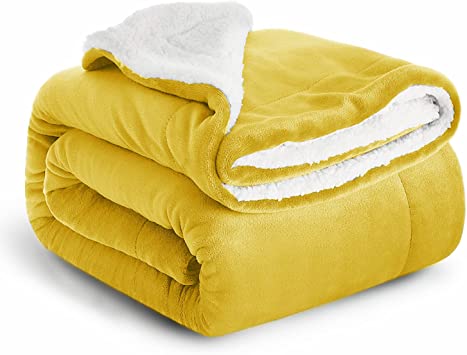 Imperial Rooms Sherpa Fleece Blanket Bed Throws