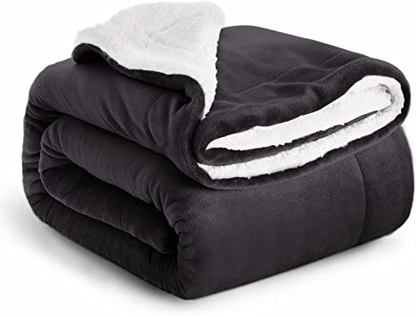 Imperial Rooms Sherpa Fleece Blanket Bed Throws