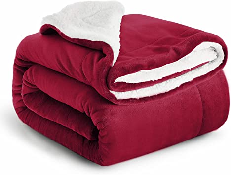 Imperial Rooms Sherpa Fleece Blanket Bed Throws