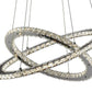 Chrome & Clear Glass Ring Ceiling Light