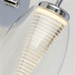 Chrome & Clear Glass Wall Light