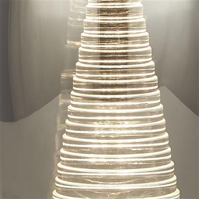 Chrome & Smoked Glass Table Lamp