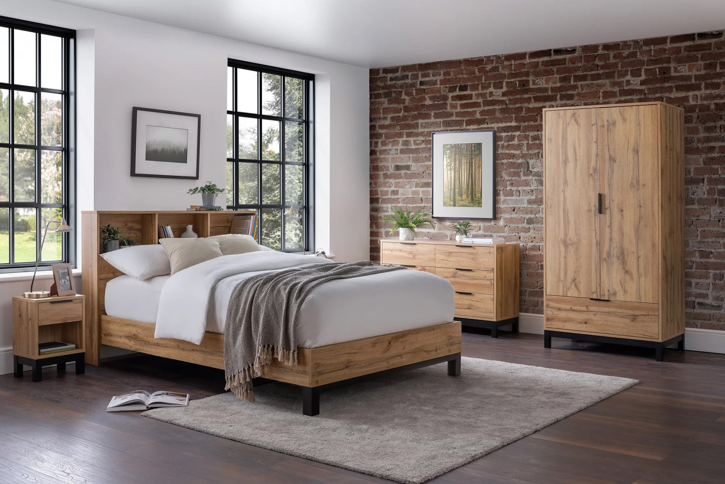 Wooden bed