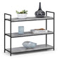 Concrete Effect Low Bookcase