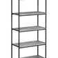 Concrete Effect Tall Bookcase
