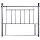Ledbury Antique Silver Metal Headboard