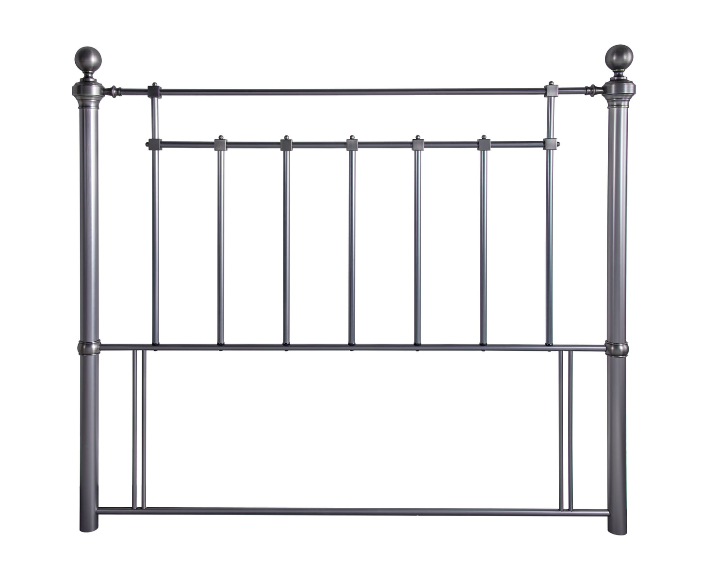 Ledbury Antique Silver Metal Headboard