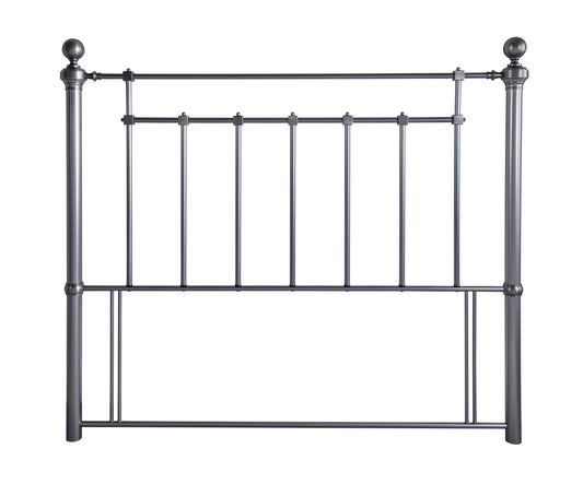 Ledbury Antique Silver Metal Headboard