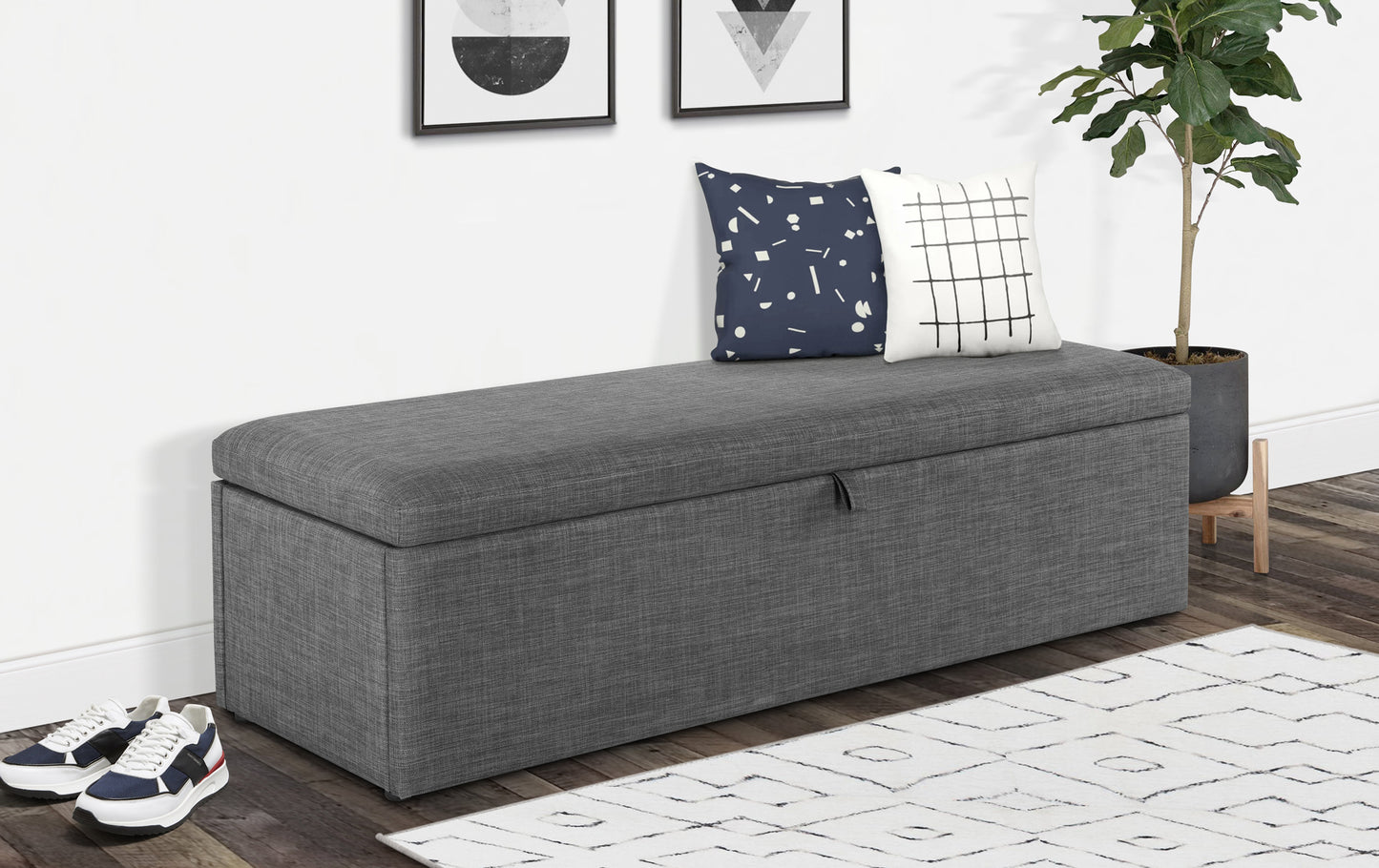 Grey Blanket Box