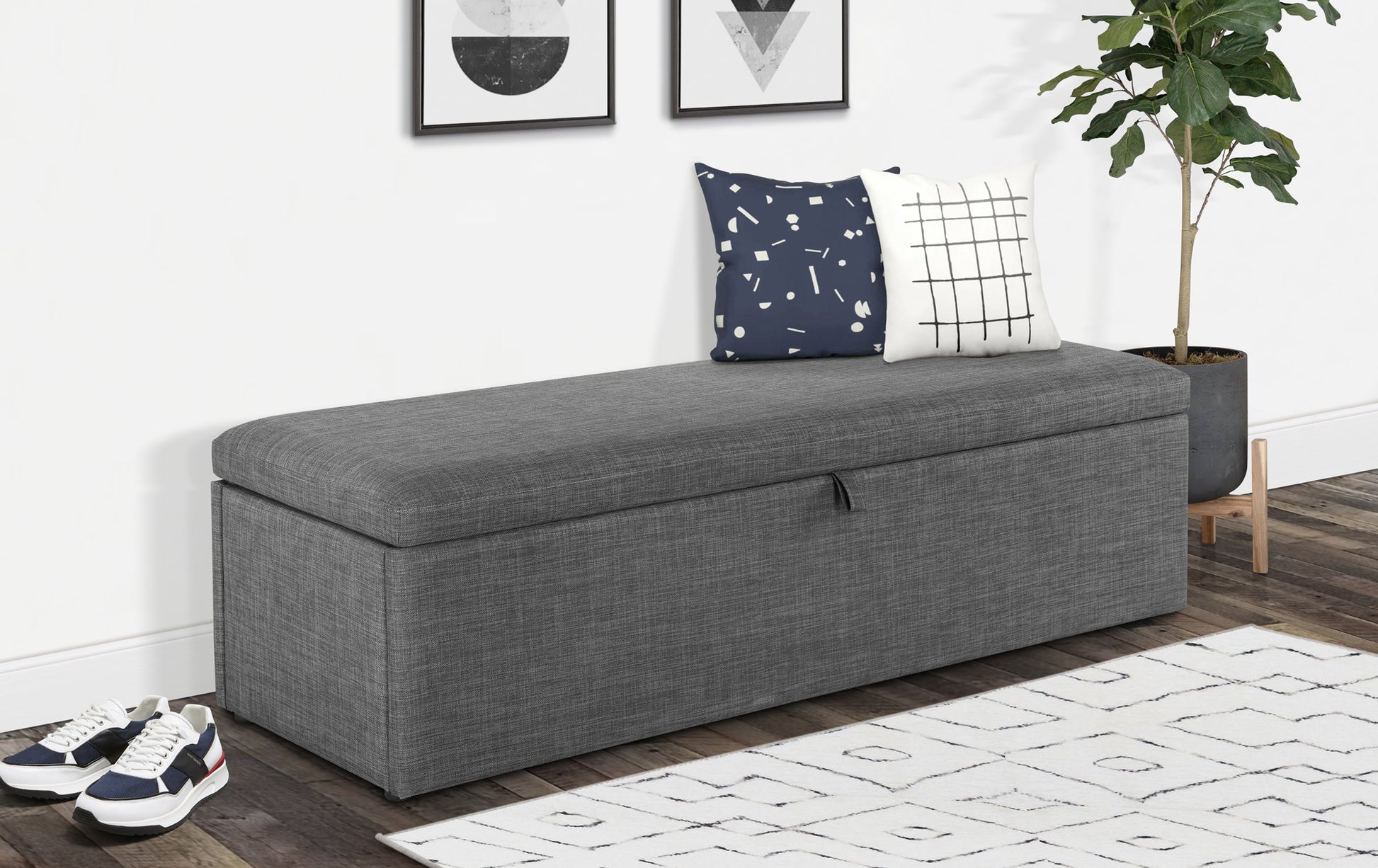 Grey Blanket Box