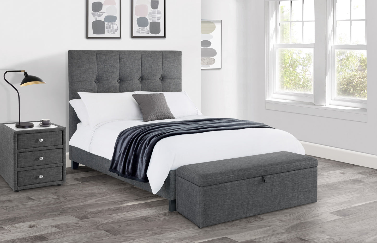 Grey Blanket Box
