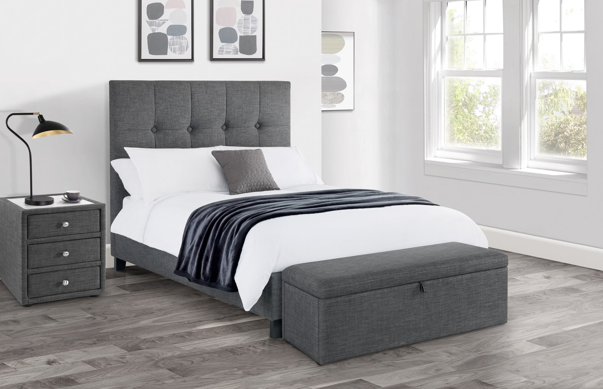 Grey Blanket Box