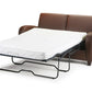 Chestnut Faux Leather Sofabed