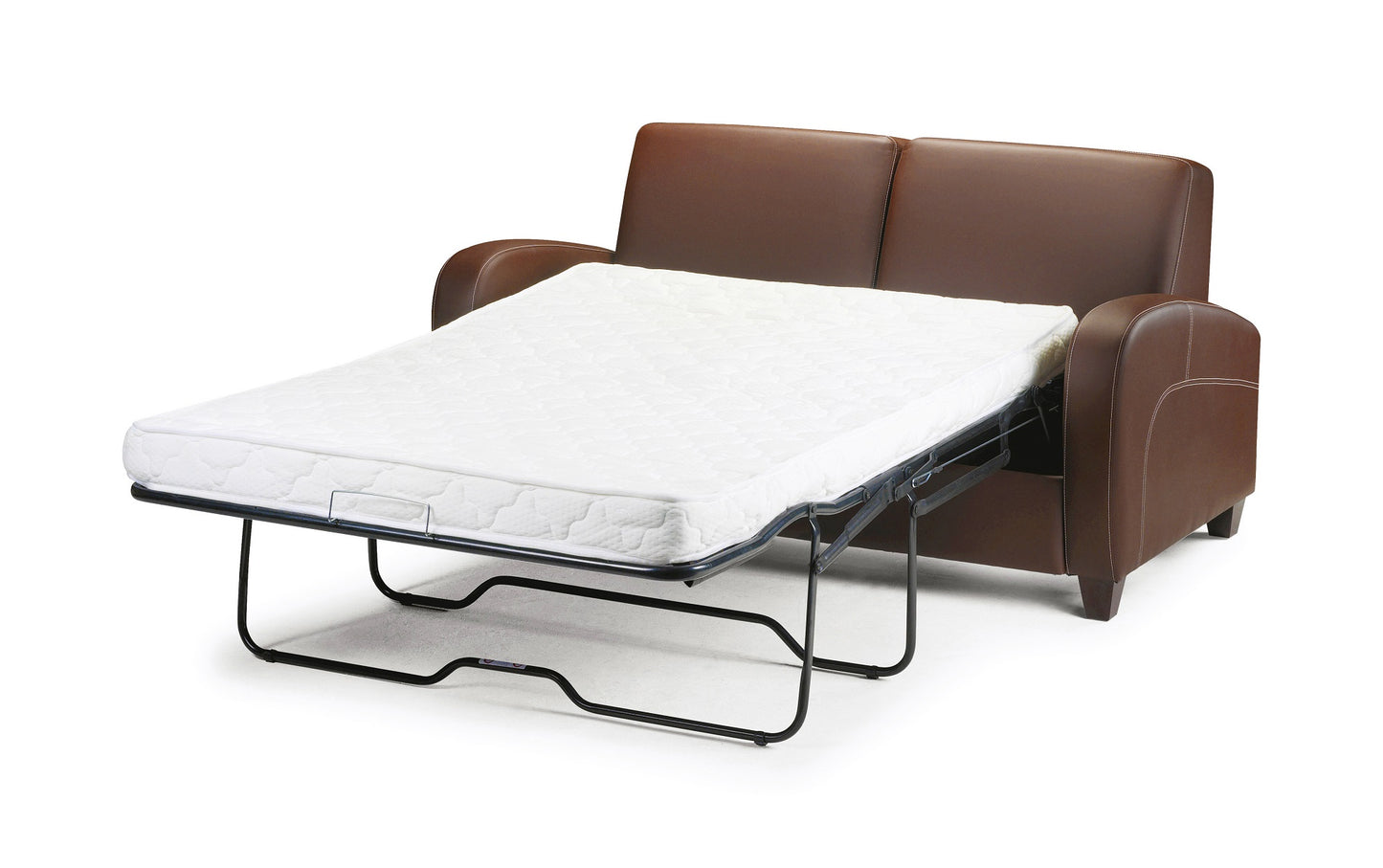 Chestnut Faux Leather Sofabed